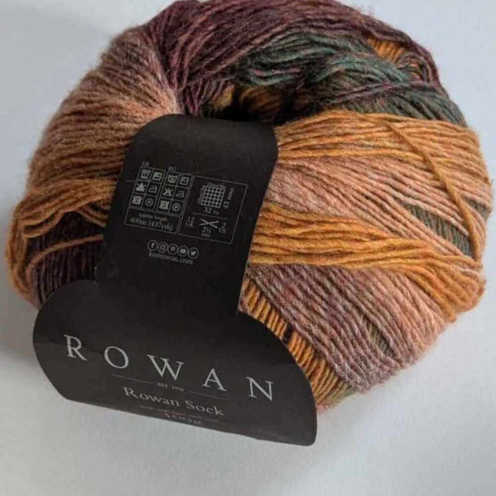 Rowan Sock Self Striping Sock Yarn Gradient Colorway Jewel